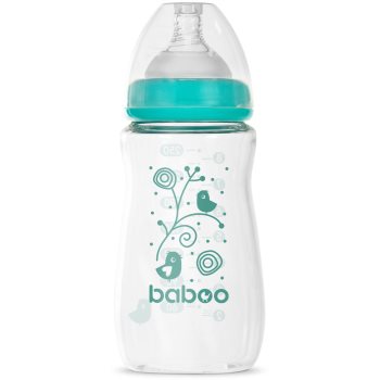 Baboo Anti-colic Glass Feeding Bottle Wide Neck biberon de sticlă - imagine 2
